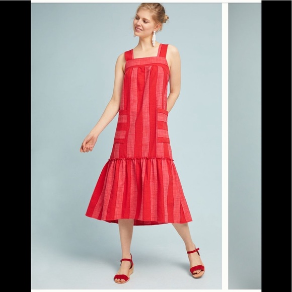 Tonal Striped Midi Dress - Picture 3 of 6